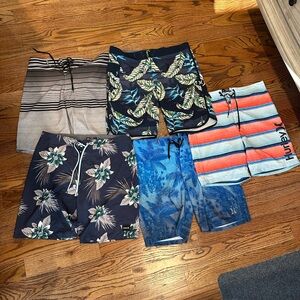 Hurley Men's Swim Shorts Bundle (5)